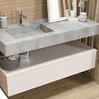 NATUREL - Ratio Meuble de salle de bain sous lavabo, 120x29,6x50 cm, beige (ND1201Z26PU.A3746) - vignette