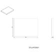 NATUREL - Plan Naturel Stilla 30x2,5x23 cm blanc (STILLAF03001) - vignette