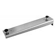NATUREL - Naturel Support plan vasque 39,5 cm galvanisé – console invisible murale – fixation plan salle de bain – Dolce (KONZOLEP) - vignette