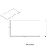 NATUREL - Plan Naturel Stilla 90x2,5x46 cm blanc (STILLAF09002) - vignette