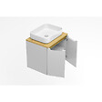 NATUREL - Naturel Meuble de salle de bain sous lavabo Naturel Stilla 60x60x45 cm blanc (STILLAD06033DBK) - vignette