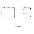NATUREL - Naturel Meuble de salle de bain sous lavabo Naturel Stilla 60x60x45 cm blanc (STILLAD06033DBK) - vignette