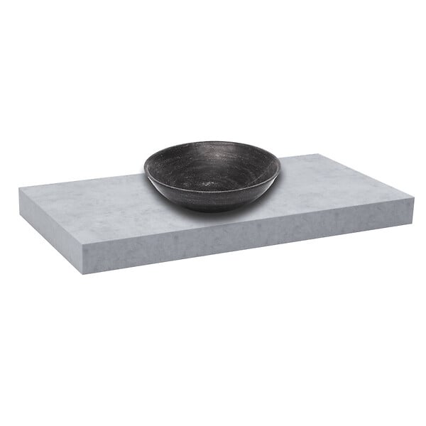 NATUREL - Plaque sous lavabo sans lavabo Naturel Dolce 120x8x50 cm tapis béton DO12050BE - large