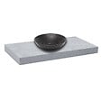 NATUREL - Plaque sous lavabo sans lavabo Naturel Dolce 120x8x50 cm tapis béton DO12050BE - vignette