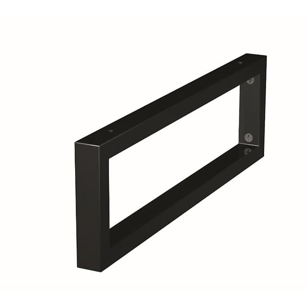 NATUREL - Console murale pour lavabo 45 x 14 cm en acier noir mat Naturel Dolce (KONZOLEH45CM) - large