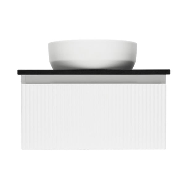 SWISS AQUA TECHNOLOGIES - Swiss Aqua Technologies Meuble de salle de bain avec comptoir en granit SAT Evolution 58x30x44,8 cm blanc mat (SATEVO60WMZ) - large