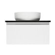 SWISS AQUA TECHNOLOGIES - Swiss Aqua Technologies Meuble de salle de bain avec comptoir en granit SAT Evolution 58x30x44,8 cm blanc mat (SATEVO60WMZ) - vignette
