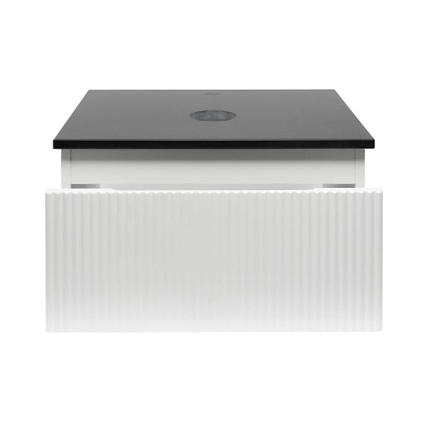 SWISS AQUA TECHNOLOGIES - Swiss Aqua Technologies Meuble de salle de bain avec comptoir en granit SAT Evolution 58x30x44,8 cm blanc mat (SATEVO60WMZ) - large