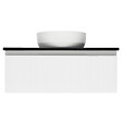 SWISS AQUA TECHNOLOGIES - Swiss Aqua Technologies Meuble de salle de bain avec comptoir en pierre artificielle SAT Evolution 98x30x44,8 cm blanc mat (SATEVO100WMTK) - vignette