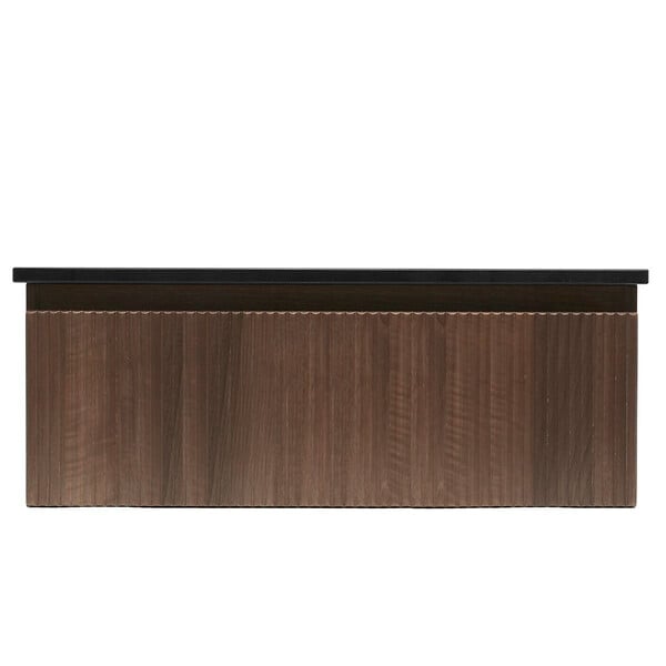 SWISS AQUA TECHNOLOGIES - Swiss Aqua Technologies Meuble de salle de bain avec comptoir en pierre artificielle SAT Evolution 98x30x44,8 cm noyer mat (SATEVO100NATK) - large