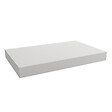 EGGER - Egger Set Naturel plan vasque 80x8x50 cm + 2 fixations porte serviette 45 cm, blanc mat (DO8050BM-FIX3) - vignette