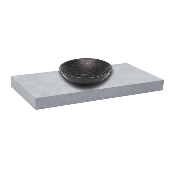NATUREL - Dolce plan vasque 100x8x50 cm, béton mat (DO10050BE) - large