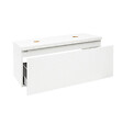 NATUREL - Naturel Meuble sous lavabo strié pour salle de bain Naturel Savona 118x43x44,8 cm blanc brillant (SAVONA120BID) - vignette