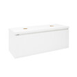 NATUREL - Naturel Meuble sous lavabo strié pour salle de bain Naturel Savona 118x43x44,8 cm blanc brillant (SAVONA120BID) - vignette