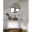 NATUREL - Naturel SAVONA Meuble de salle de bain suspendu 98x43x44,8 cm, Blanc Brillant (SAVONA100BID) - vignette