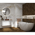 NATUREL - Naturel SAVONA Meuble de salle de bain suspendu 98x43x44,8 cm, Blanc Brillant (SAVONA100BID) - vignette