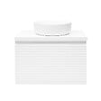 NATUREL - Meuble de salle de bain sous lavabo Naturel Savona 78x43x44,8 cm blanc brillant (SAVONA80BID) - vignette