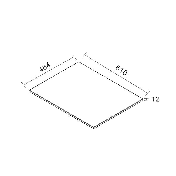 CERAMIA - Ceramia Set complet 60 cm : plan vasque blanc mat + meuble assemblé certifié FSC, gris perle (CERAMIA-4LG60-S) - large