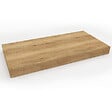 EGGER - Egger Set Naturel plan vasque 100x8x50 cm + 2 fixations porte serviette 45 cm, brun clair (DO10050DH-FIX3) - vignette
