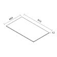 CERAMIA - Ceramia Set complet 80 cm : plan vasque blanc mat + meuble assemblé certifié FSC, gris foncé (CERAMIA-4DG80-S) - vignette