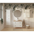 NATUREL - Naturel Meuble de salle de bain sous lavabo Naturel Forli 80x45x46 cm blanc (FORLI80BID) - vignette