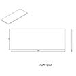 NATUREL - Plan Naturel Stilla 120x2,5x46 cm noir (STILLAF12021) - vignette