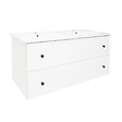 NATUREL - Naturel Meuble de salle de bain avec lavabo Naturel Forli 120x45x46 cm blanc (FORLI120BIU) - vignette