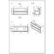 NATUREL - Naturel Meuble de salle de bain avec lavabo Naturel Forli 120x45x46 cm blanc (FORLI120BIU) - vignette