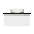 SWISS AQUA TECHNOLOGIES - Swiss Aqua Technologies Meuble de salle de bain avec comptoir en pierre artificielle SAT Evolution 78x30x44,8 cm blanc mat (SATEVO80WMTK) - vignette