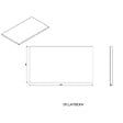 NATUREL - Plan Naturel Stilla 80x2,5x46 cm blanc (STILLAF08004) - vignette