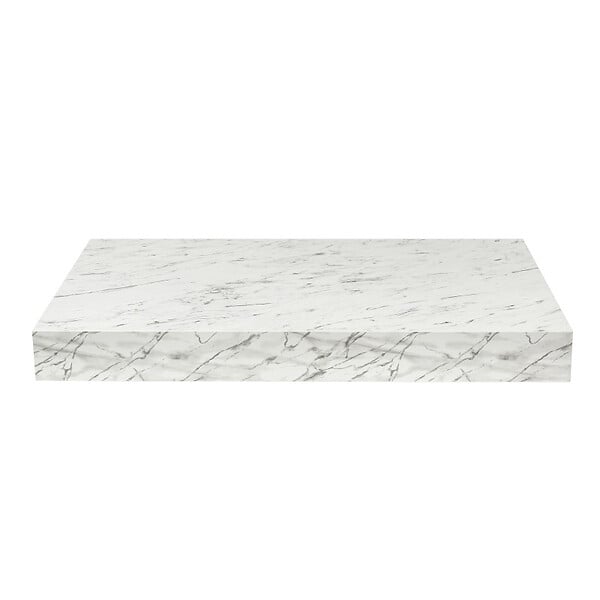 EGGER - Egger Naturel plan vasque 123,5x8x50 cm, blanc effet marbre (DO12050MCB) - large