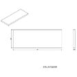 NATUREL - Plan Naturel Stilla 60x2,5x23 cm marron (STILLAF06008) - vignette