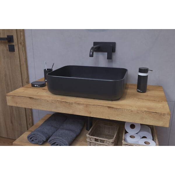 NATUREL - Naturel Plaque sous lavabo Naturel Dolce 150x8x50 cm chêne halifax DO15050DH - large