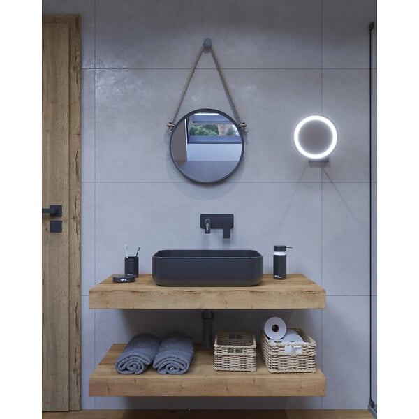 NATUREL - Naturel Plaque sous lavabo Naturel Dolce 150x8x50 cm chêne halifax DO15050DH - large