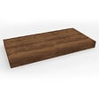 EGGER - Egger Set Naturel plan vasque 120x8x50 cm + fixation 39,5 cm + fixation porte serviette 45 cm, brun foncé (DO12050DT-FIX2) - vignette
