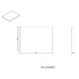 NATUREL - Plan Naturel Stilla 30x2,5x23 cm marron (STILLAF03002) - vignette