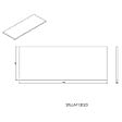 NATUREL - Plan Naturel Stilla 120x2,5x46 cm blanc (STILLAF12023) - vignette
