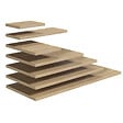 NATUREL - Plan Naturel Stilla 30x2,5x46 cm marron (STILLAF03004) - vignette
