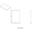 NATUREL - Plan Naturel Stilla 30x2,5x46 cm marron (STILLAF03004) - vignette