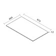 CERAMIA - Ceramia Set 80 cm : plan vasque blanc mat + meuble assemblé certifié FSC, gris perle (CERAMIA-4LG80-S) - vignette