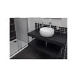 NATUREL - Plan de travail sous lavabo sans lavabo Naturel Dolce 80x8x50 cm noir mat DO8050BL - vignette