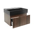 SWISS AQUA TECHNOLOGIES - Meuble de salle de bain avec lavabo SAT Evolution 58x30x44,8 cm noyer mat (SATEVO60NAU2B) - vignette