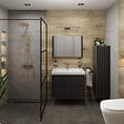 SWISS AQUA TECHNOLOGIES - Swiss Aqua Technologies Meuble de salle de bain avec lavabo SAT Delano 60x46 cm noir mat (DELANO60ZCUM) - vignette