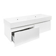 SWISS AQUA TECHNOLOGIES - Swiss Aqua Technologies Meuble de salle de bain avec lavabo SAT Evolution 118x30x44,8 cm blanc mat (SATEVO120WMU2) - vignette