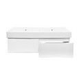 SWISS AQUA TECHNOLOGIES - Swiss Aqua Technologies Meuble de salle de bain avec lavabo SAT Evolution 118x30x44,8 cm blanc mat (SATEVO120WMU2) - vignette
