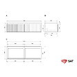 SWISS AQUA TECHNOLOGIES - Swiss Aqua Technologies Meuble de salle de bain avec lavabo SAT Evolution 118x30x44,8 cm blanc mat (SATEVO120WMU2) - vignette