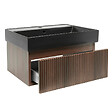 SWISS AQUA TECHNOLOGIES - Swiss Aqua Technologies Meuble de salle de bain avec lavabo SAT Evolution 78x30x44,8 cm noyer mat (SATEVO80NAU2B) - vignette