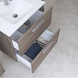 VITRA - Vitra  Mia ensemble avec meuble préassemblé 59x61x39,5 cm + miroir + lavabo en céramique + éclairage LED, Cordoba (MIASET60C) - vignette