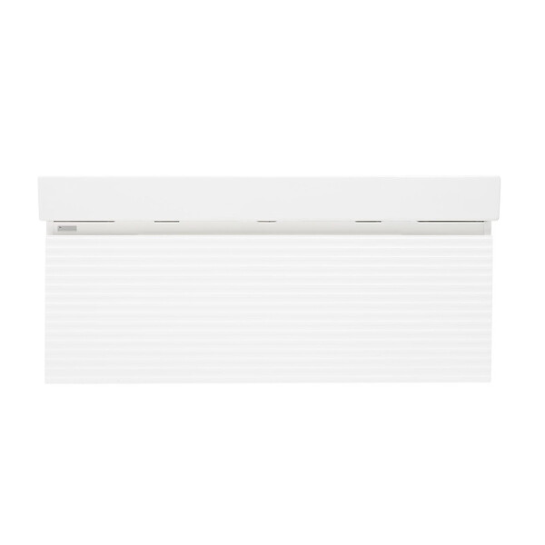 NATUREL - Naturel Meuble et lavabo salle de bain strié Naturel Savona 118x43x44,8 cm blanc brillant (SAVONA120BIU2) - large
