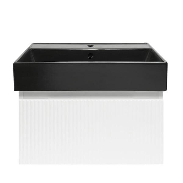 SWISS AQUA TECHNOLOGIES - Swiss Aqua Technologies Meuble de salle de bain avec lavabo SAT Evolution 58x30x44,8 cm blanc mat (SATEVO60WMU2B) - large